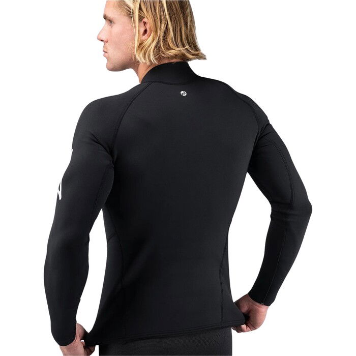 2024 Zhik Hombres Microfleece Traje De Neopreno Top DTP-0530-BLK - Black